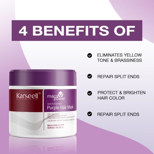 Karseell Purple Hair Mask + Purple Shampoo